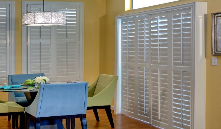 Patio Doors with Plantation Shutters in Austin